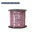 thumbnail image 2 of Uxcell 200 Yards x 0.16 Inch Flat Sequin Strip Laser Sequins Fabric Paillette Spangle Sequins Trim Bling Light Pink, 2 of 5