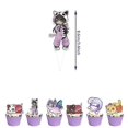 thumbnail image 2 of Aphmau Plushies Theme Cartoon Cute Birthday Decorations Balloons Cake Topper Banners, 2 of 5