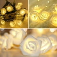 thumbnail image 5 of Sinhoon LED Rose Flower String Lights, 7.2 ft Flower Fairy String Light 20 LED Garland Lights for Romantic Mother's Day Decoration Holiday Party Wedding, Valentine's, Birthday, Christmas, 5 of 8
