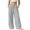 Gray, variant on LEKWK Pants for Girls Wide Leg Pant Fashion Elastic High Waist Trousers Baggy Drawstring Dress Pants with Pockets Office Outdoors Workout Bottoms