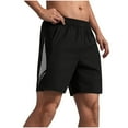 thumbnail image 2 of BXINGOHAI Mens Athletic Shorts 5 Inch Quick Dry Gym Workout Shorts Men Lightweight Sports Running Shorts with Pockets Clearance Sale Black,2XL, 2 of 6