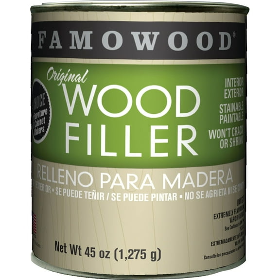 Eclectic 36011126 Solvent-Based Wood Filler, 45 oz Can