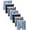 Assorted Solids - Blues, variant on Fruit of the Loom Men's CoolZone Fly Stripe and Solid Boxer Briefs, 7 Pack