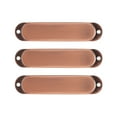 thumbnail image 2 of Electric Guitar Single Coil Pickup Cover, Standard Design Copper 3pcs Guitar Pickup Cover Durable  For Replacement Red Bronze, 2 of 8