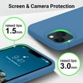 thumbnail image 4 of Compatible with iPhone 14 Case, Full Body Food-Grade Silicone Wear-Resistant, Anti-Drop Protection with Soft Anti-Scratch Microfiber Lining Phone Case for iPhone 14, 6.1 inch,Azure Blue, 4 of 14