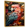 thumbnail image 2 of Designart "Feathers From The Tropics On Display By A Parrot" Parrot Floater Framed Canvas Prints, 2 of 5