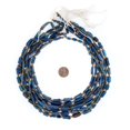 thumbnail image 2 of The Bead Chest Blue Roman Glass Beads, Genuine Glass Found in Afghanistan, Matte Glass Beads for Jewelry Making, 2 of 4