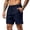Dark Blue-240427BB, variant on Hearthz Quick Dry Shorts for Men Elastic Waist Drawstring Running Shorts for Men Summer Beach Vacation Athletic Shorts Gray L