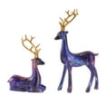 thumbnail image 2 of 2Pcs Reindeer Figurines For Christmas Reindeer Sculpture Resin Christmas Statuesative Displays For Living Room Bedroom Bathroom Bookshelf Desktop Cabinets Desktop Ornament Easy To Use, 2 of 7