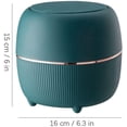thumbnail image 2 of Recycling bins, desk waste bins, round plastic waste bins with lids, compact mini waste bins, pink waste bins., 2 of 2