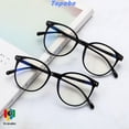 thumbnail image 2 of Gafas De Moda Ligeras Oficina Marco Redondo Lente Transparente De Gran Tamaño Vintage, 2 of 4