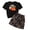 Black, variant on Glisme Casual Girls Clothing Set Cartoon Short Sleeve T Shirt Leopard Print Skirt Two Piece Set Size 7-8 Years Black Outfits Set For Girl