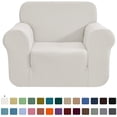 thumbnail image 1 of CHUN YI 1-Piece Checks Stretch Sofa Cover Slipcover Couch Cover, 1 of 6