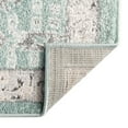 thumbnail image 7 of Unique Loom Aurelia Collection Area Rug - Trajan (2' x 8' Runner Aqua/Ivory), 7 of 7