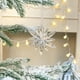 thumbnail image 1 of Adornos navideños, adornos navideños, regalos navideños, copo de nieve transparente de acrílico, pentáculo, estrella, barra de hielo, árbol de Navidad, copo de nieve, decoración, colgante, acrílico, á, 1 of 6