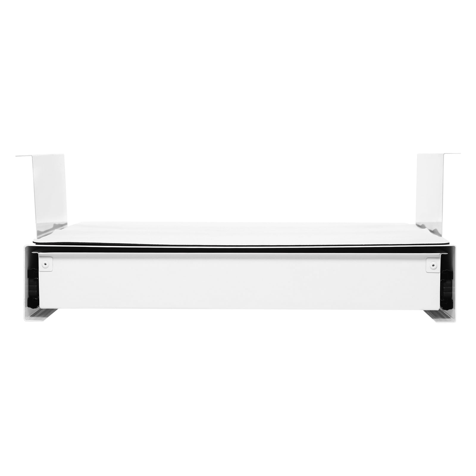 Dwellnix Under Desk Mounted Sliding Pull out Storage Drawer Computer Pad White USA