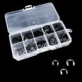 thumbnail image 4 of BUYISI 300 Pcs Black Stainless Steel Retaining Ring Snap Ring E-Clip Washer Kit, 4 of 9