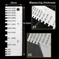 icolorfuled 2pcs Stainless Steel Wire Metal Sheet Gauge Welding Gauge