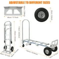 thumbnail image 2 of Garvee Folding Hand Truck,2-in-1 Aluminum Dolly Cart with Wheels,770 LBS Capacity Heavy Duty Hand Trucks for Transport and Moving, 2 of 6