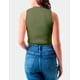 thumbnail image 3 of Blusa básica cuello alto Balam /Juvenil, 0087 (Verde militar) verde M Roman Fashion BL-BAL-0087-VERDE, 3 of 3