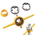 thumbnail image 1 of PVC Pipe Thread Cutting Tool 6Piece Pipe Threading Die Set Reusable Thread Maker with NPT Round Dies, Sanitary Pipe Threader Tool, 1 of 5