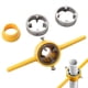 thumbnail image 1 of PVC Pipe Thread Cutting Tool 6Piece Pipe Threading Die Set Reusable Thread Maker with NPT Round Dies, Sanitary Pipe Threader Tool, 1 of 5