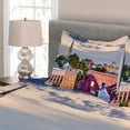 thumbnail image 3 of Ambesonne Charleston Quilted Bedspread Set 3 Pcs, South Carolina Buildings, Queen Size, Multicolor, 3 of 4