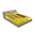 thumbnail image 2 of Ambesonne Fall Fitted Sheet & Pillow Sham Set, Fantasy Dreamlike Forest, Queen, Multicolor, 2 of 2