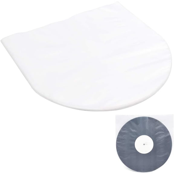 Tutuviw 50Pcs 12Inch Anti-Static Vinyl Record Inner Sleeves Durable Clear Disc Sleeves Vinyl Record Storage Collector Protects from Scratch & Dust for 12" Vinyl Records