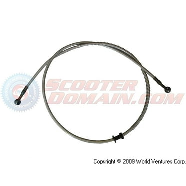 Scooter Brake Hydraulic Line - 38 inch braided stainless steel