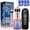 Pink & Mouthwash Combo, variant on MySmile LP221 OLED Cordless Water Flosser with UVC Sterilizer Light, Portable Oral Irrigator Electric Dental Flosser Picks for Teeth Cleaning, Braces, Gums, 5 Modes, 8 Jet Tips, Travel Bag, Black
