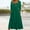 Green, variant on Babysbule Dresses For Women Fashion Ladies Three Quarter Sleeve Backless Lace Patchwork Evening Long Dress