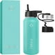 thumbnail image 1 of Termo Hidranur de Acero Inoxidable 32 oz (946.35 ml), con 3 Tapas Herméticas y 2 Popotes, Turquesa, 1 of 5