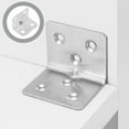 thumbnail image 4 of Voiceine 100PCS Metal Corner Braces Heavy Duty 90 Degree Internal Angle Brackets L Shape Brackets Joint Fastener for Wood Furniture, 4 of 11