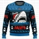 thumbnail image 2 of Sudadera con capucha navideña fea con estampado 3D de Santa Jaws Jaws 2024, nueva sudadera con capucha de moda para hombres, suéter para mujer, ropa deportiva, 2 of 5