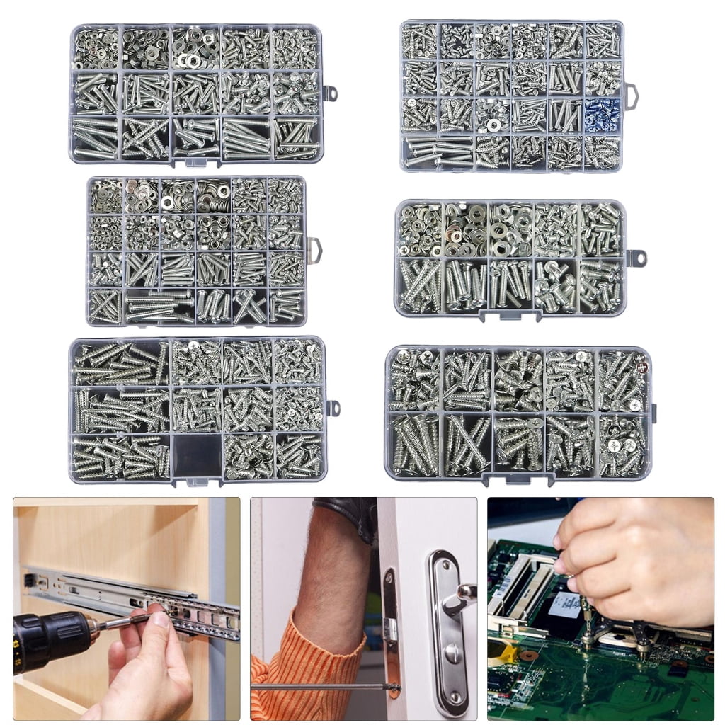 MOMOJIA Upgrades Iron Screw set Essential Screw Assortment for Various DIY Projects