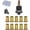 M5,11PC, variant on Head Rivet Nut Tool, M3 M4 M5 M6 M8 Rivnut Kit, Carbon Steel Rivet Nut Tool Set, Threaded Rivet Nut Kit, Manual Riveter Rivnuts Tool Accessory for Automotive Repair Warehouses (M12,11PC)