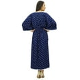 thumbnail image 4 of Bimba Long Printed Kimono Sleeve Kaftan Designer Night Dress Coverup Maxi Caftan, 4 of 7