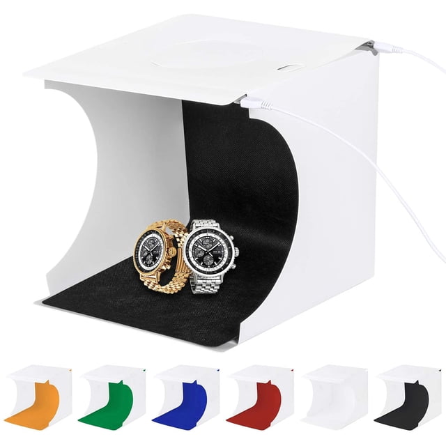 Foldable Photo Studios Box Photographing Tent Light Box Mini Portable Collapsible Photography Lighting Set With 6 Colors