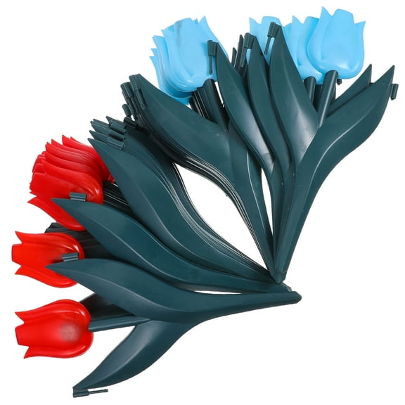 20pcs Garden Edging Border and Landscape Edging Tulip Garden Edging for Landscaping Lawn Edging Plastic Garden Fence Border for Trim Flower Bed Hedge