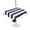 Navy Blue, variant on Outdoor Table Cloth with Umbrella Hole and Zipper, Blue Stripes Waterproof Round Tablecloth 54 Inch, Simple Blue White Texture Washable Table Cover for Outside Party Patio Picnic