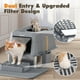 thumbnail image 4 of Caja de arena para gatos Rywell de acero inoxidable XL con accesorios, 4 of 8