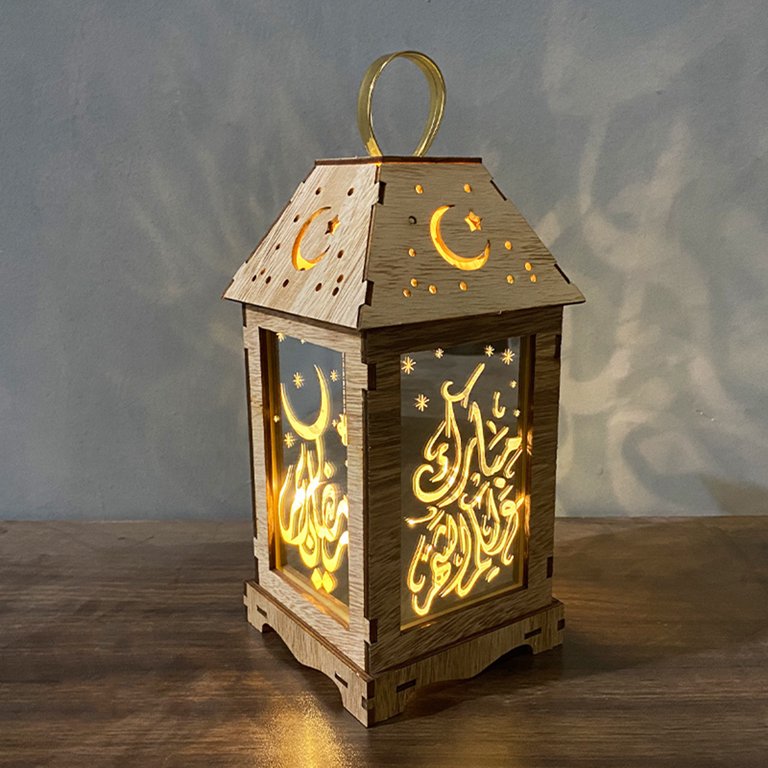 4Pcs Ramadan Lantern Decorative Lanterns ,Battery-Powered Small Lanterns,  for Home Decor,Christmas Decor and Wedding Decor