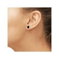thumbnail image 3 of JewelersClub 0.50 CTW Ruby Stud Earrings – 0.925 Sterling Silver| Hypoallergenic Studs for Women – Oval Cut Set with Push Backs, 3 of 3