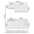 thumbnail image 3 of Cocina Integral Completa Madesa Glamy 180cm Con Tarja BB 13, 3 of 5