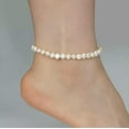 thumbnail image 3 of K-KED Real Natural Freshwater Pearl Anklet Elastic Chain Beach Foot Bracelet Jewelry, 3 of 3