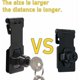 thumbnail image 4 of Paquete de 2 cerraduras de seguridad con cerrojo, resistentes a la corrosión con diseño de tornillo oculto, ideales para proteger su casa, su propiedad y su privacidad personal, tamaño de 3 pulgadas, 4 of 5