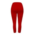 thumbnail image 4 of TRUBKH Cropped Pants for Women High Waisted Pants for Women Compression Leggings for Women Womens Cargo Pants Jeggings for Women Cargo Pants Women Capri Leggings for Women Red 2xl, 4 of 6