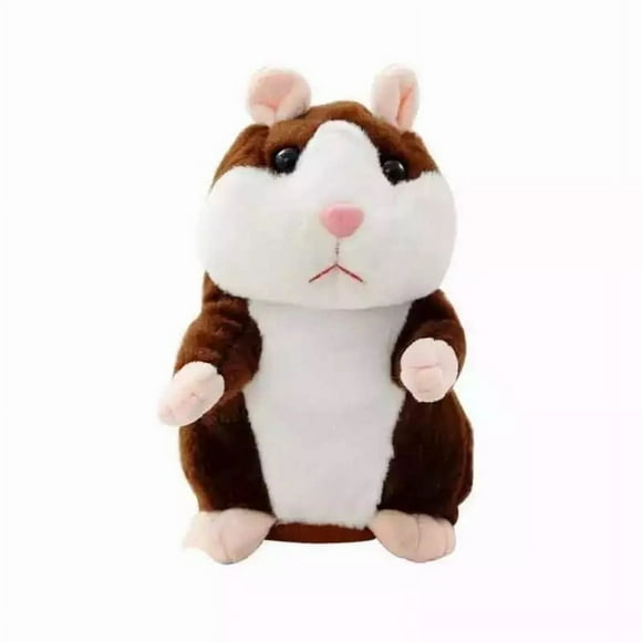 Talking Hamster Plush Toy Repeat What You Say, Talking Stuffed Animal Talk Back Hamster Toy for Kids, Talking Repeating Record Interactive Hamster Toy for Birthday Funny Gift Kids Early Learning Bes