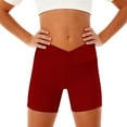 thumbnail image 2 of XIYNBAOK Sweatshorts Boxing Shorts Dance Shorts for Girls Size 10 Girls Clothes High Rise Jeans Girls Compression Shorts Plus Size Stretch Jeans, Red 4-5 Years, 2 of 6
